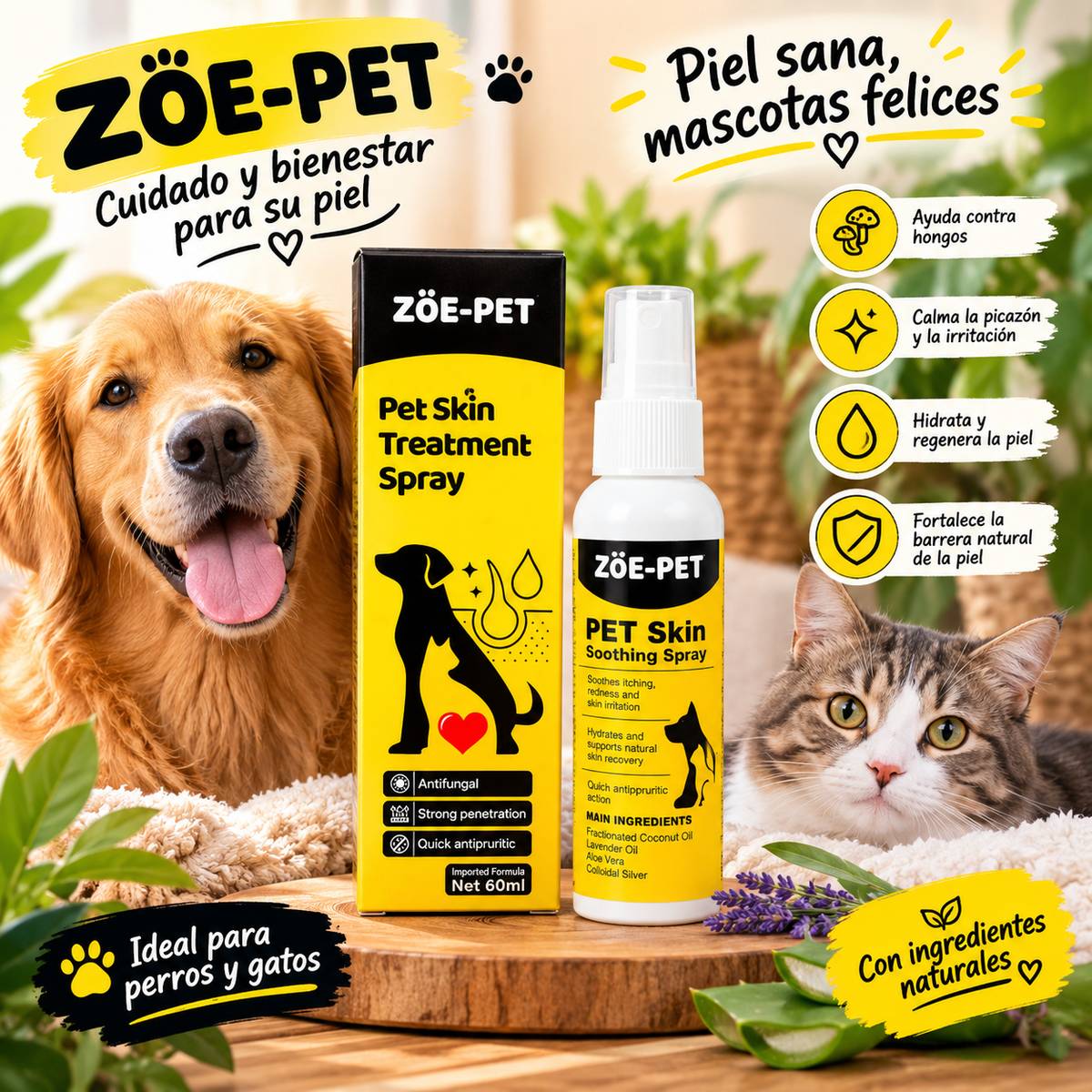 ZÖE-PET-PET SKIN TREATMENT SPRAY