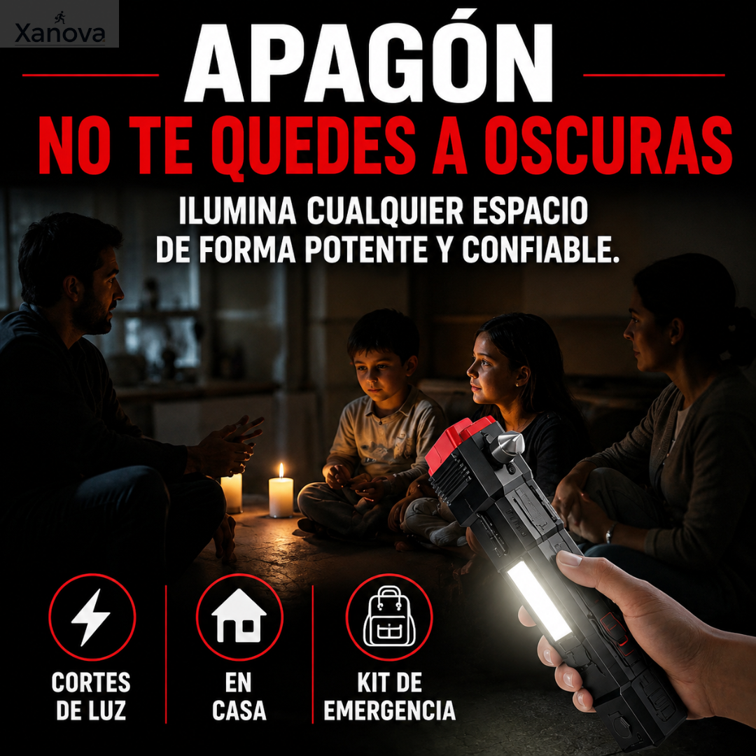 Prepárate para cualquier emergencia con nuestra Linterna Martillo